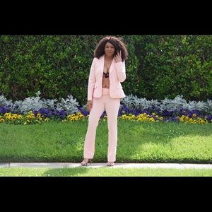 NY&Co Pink Belted Suit